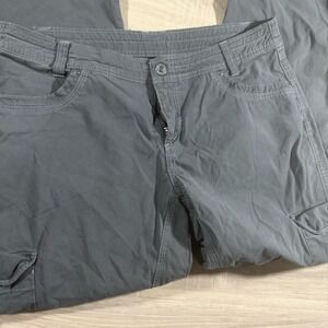 Kuhl Splash Cargo Pants Womens‎ 14R Gray Roll Up Legendary Hiking Outdoors